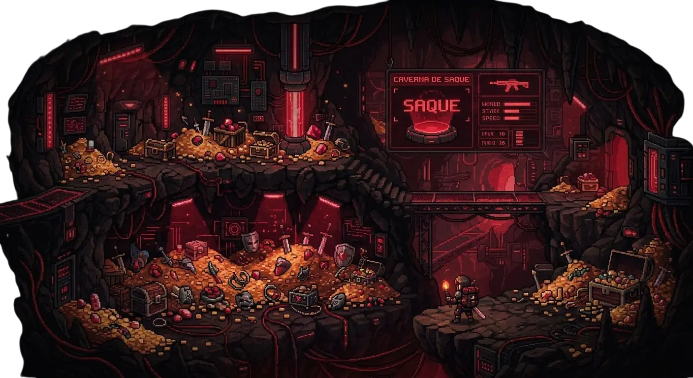Caverna do Loot Pixel Art
